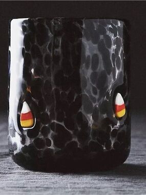 NIB Anthropologie The Mystic Icon Juice Glass, Candy Corn